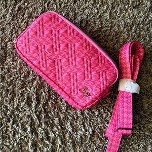 NWOT Lug Coupe XL Powerful Pink Houndstooth